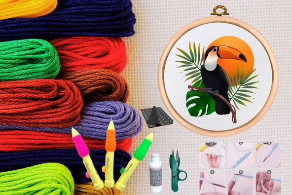 Punch Seti Nakış Seti Kasnaklı Kendin Yap Seti Seri 22 ürün görseli