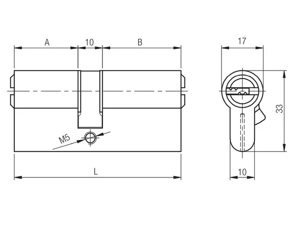 KALE BILYALI BAREL 164 BNE 90 MM NIKEL - 2