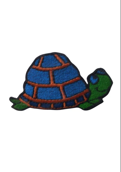 Aplike Ütü İle Yapışan Kaplumbağa Arma 4x3 cm ürün görseli