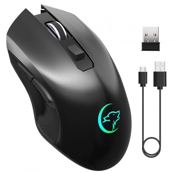 Valkyrie 6 Tuşlu Şarjlı Sessiz 2400DPI Kablosuz Gaming Mouse - 3