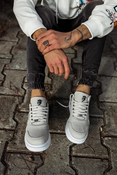 Knack Yüksek Taban Günlük Süet Ayakkabı 040 Taş - 4