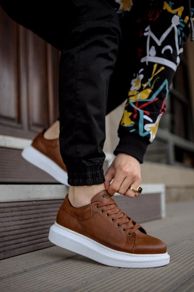 Knack Yüksek Taban Günlük Ayakkabı 044 Taba - Resim 6