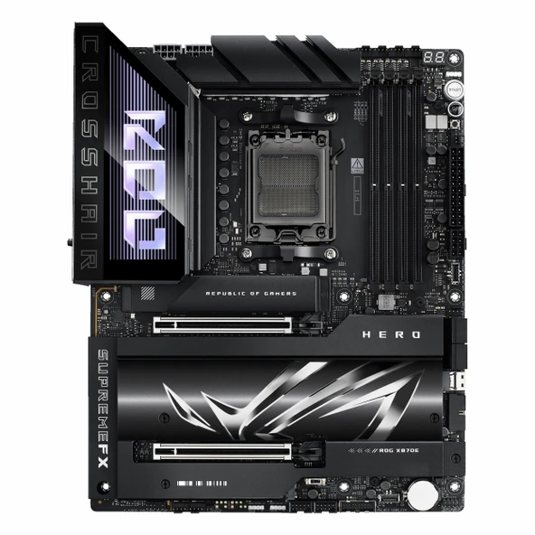 Asus ROG Crosshair X870E Hero DDR5 (8600MHz)OC M.2 HDMI/USB-C PCIe 5.0 AM5 ATX Anakart - Resim 2