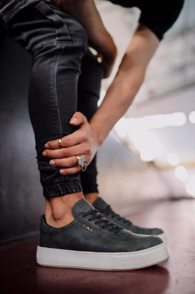 Knack Günlük Ayakkabı 666 Gri - Resim 4