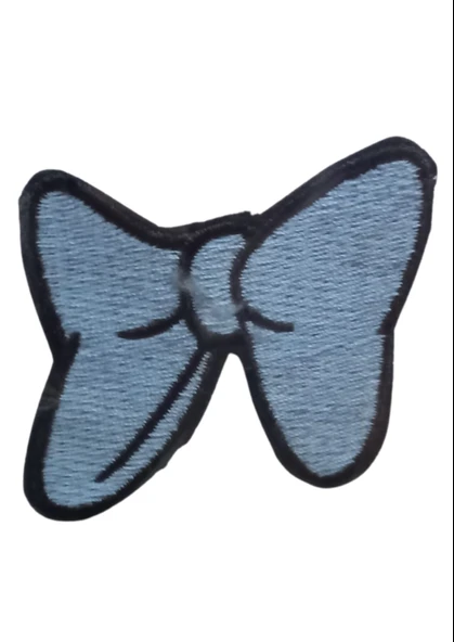 Aplike Ütü İle Yapışan Küçük Kelebek Mavi Arma 2x3 cm ürün görseli