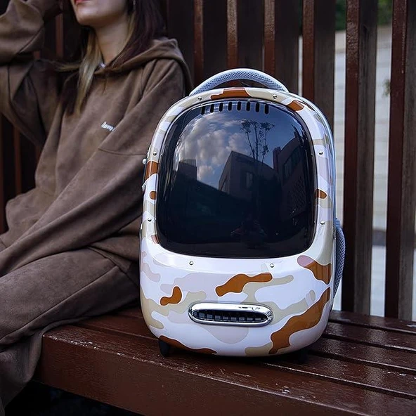 PETKIT BREEZY 2 SMART CAT CATRIER DESERT CAMO - 7