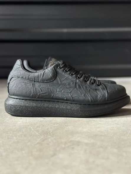 Knack Yüksek Taban Günlük Ayakkabı 044 Siyah Siyah Taban (Desenli) ürün görseli