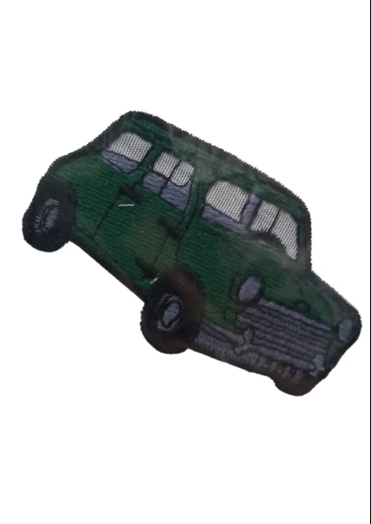 Aplike Ütü İle Yapışan Araba Yeşil 1969 Arma 3x4 cm ürün görseli