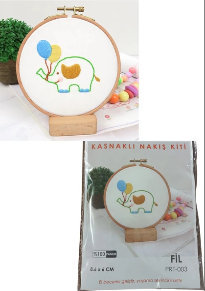 Nakış Kitleri Kasnaklı 8.6 X 6 cm Fil ürün görseli