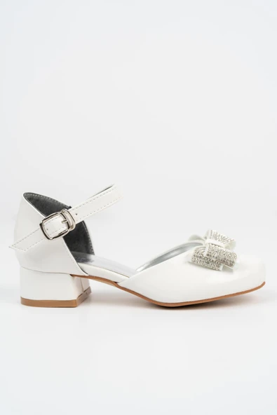 Taşlı Kurdeleli Kız Çocuk Babet - 10