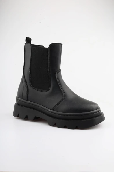 Yüksek Taban Lastikli Fermuarlı Çocuk Bot - 2