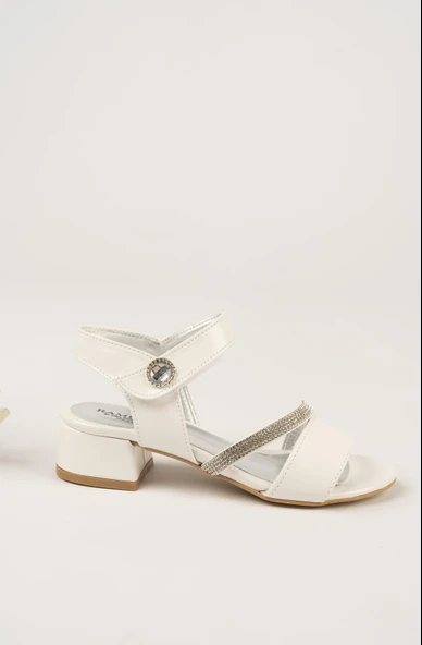 Kız Çocuk Taşlı Abiye Ayakkabı - 4