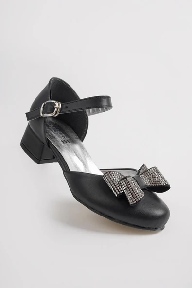 Fiyonklu Karnıyarık Kız Çocuk Abiye Ayakkabı - 12