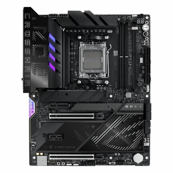 Asus ROG Crosshair X870E Apex DDR5 (9600MHz)OC M.2 USB-C PCIe 5.0 AM5 ATX Anakart - Resim 2
