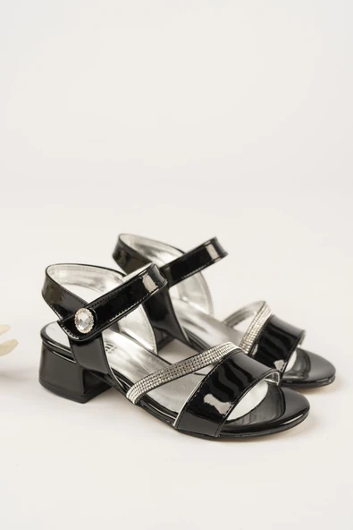 Kız Çocuk Taşlı Abiye Ayakkabı - 10