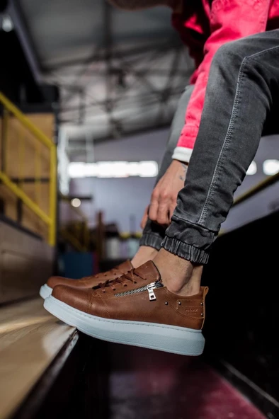 Knack Yüksek Taban Günlük Ayakkabı 555 Taba - Resim 2