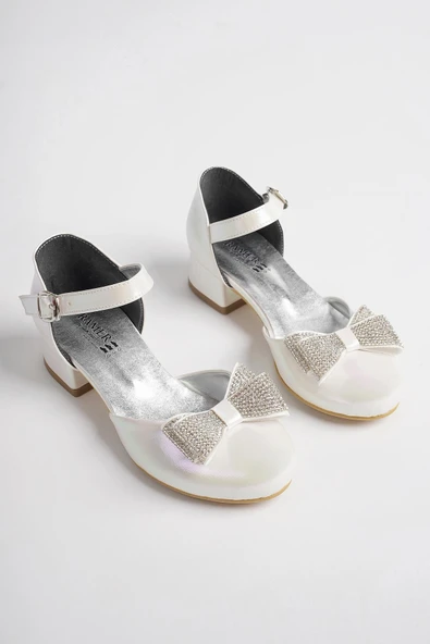 Fiyonklu Karnıyarık Kız Çocuk Abiye Ayakkabı - 2