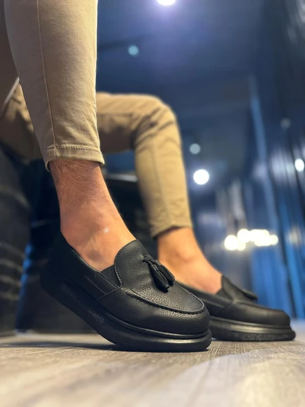 Knack Günlük Spor Klasik Ayakkabı 818 Siyah (Siyah Taban) - 4