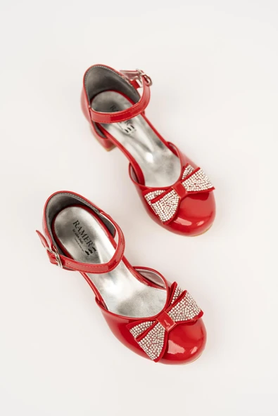 Taşlı Kurdeleli Kız Çocuk Babet - 3