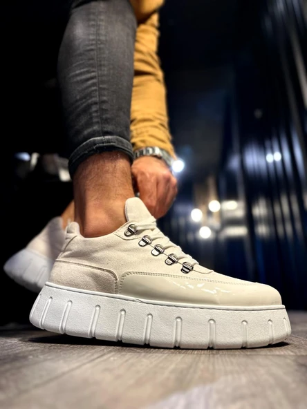 Knack Yüksek Taban Günlük  Ayakkabı 600 Beyaz - Resim 2