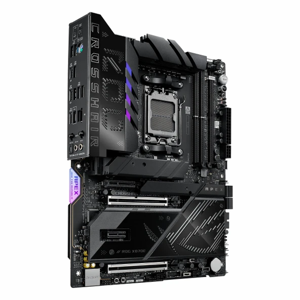 Asus ROG Crosshair X870E Apex DDR5 (9600MHz)OC M.2 USB-C PCIe 5.0 AM5 ATX Anakart - Resim 3