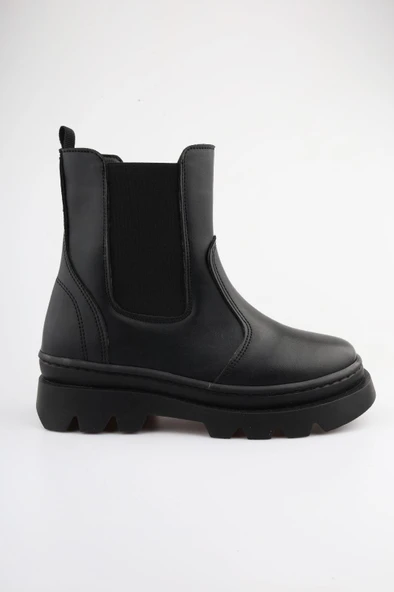 Yüksek Taban Lastikli Fermuarlı Çocuk Bot - 4