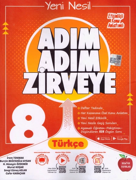 NEWTON 8.SINIF ADIM ADIM ZİRVEYE TÜRKÇE ürün görseli