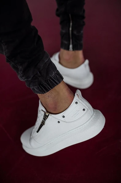 Knack Yüksek Taban Günlük Ayakkabı 555 Beyaz - Resim 6