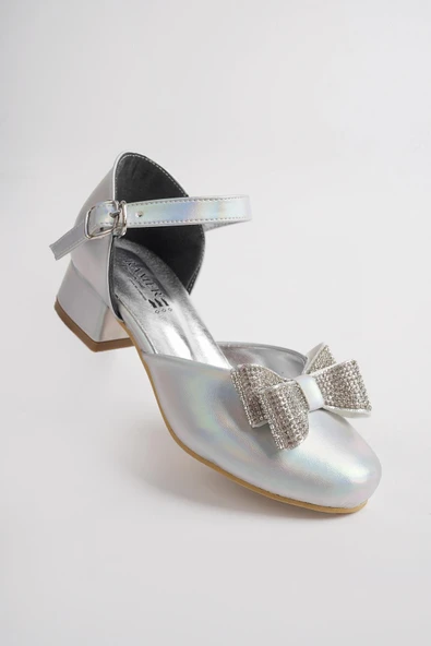 Fiyonklu Karnıyarık Kız Çocuk Abiye Ayakkabı - 6