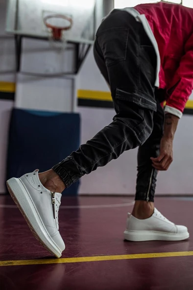 Knack Yüksek Taban Günlük Ayakkabı 555 Beyaz - Resim 3