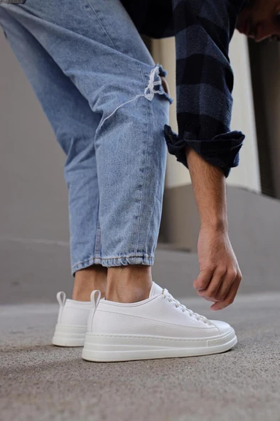 Knack Sneakers Ayakkabı 010 Beyaz - Resim 4