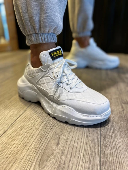 Knack Yüksek Taban Günlük Ayakkabı N75 Kapitone Beyaz ürün görseli