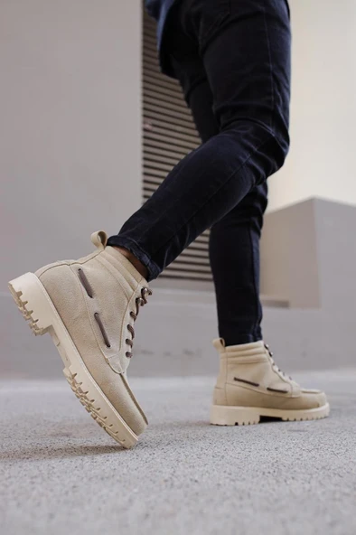 Knack Yüksek Taban Ayakkabı B-020 Taş - Resim 5