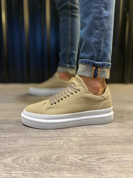 Knack Günlük Ayakkabı 421 Vizon Süet - Resim 4