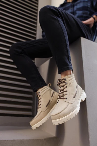 Knack Yüksek Taban Ayakkabı B-020 Taş - Resim 2