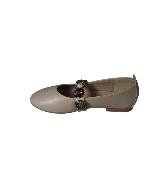 YAZKIŞ Kadın Siyah Ten Cilt Üzeri Para Baskılı Atkılı Babet - Resim 8