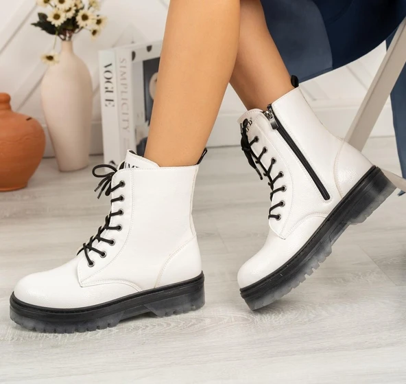 Rugan Fermuarlı Kız Çocuk botu - 7