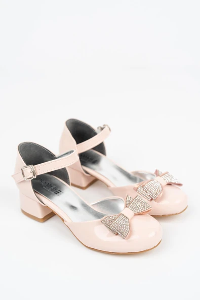 Taşlı Kurdeleli Kız Çocuk Babet - 5