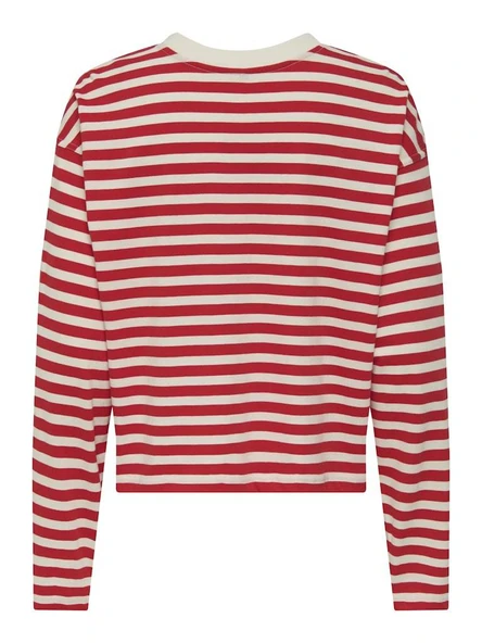 Only Lıvına Çizgili Kadın Sweat 15359682 - 8