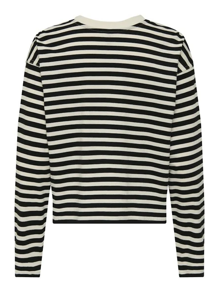Only Lıvına Çizgili Kadın Sweat 15359682 - 7