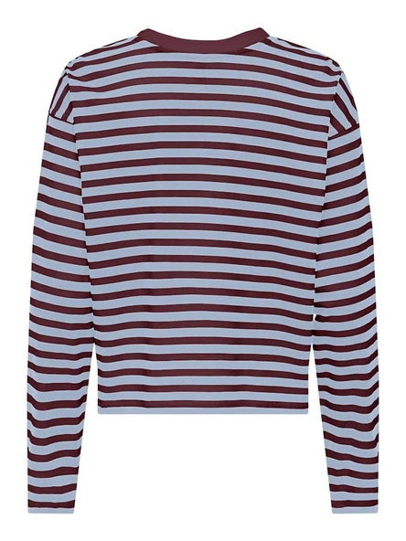 Only Lıvına Çizgili Kadın Sweat 15359682 - 2