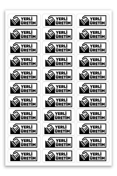 Kendinden Yapışkanlı 330 Adet Yerli Üretim Etiketi