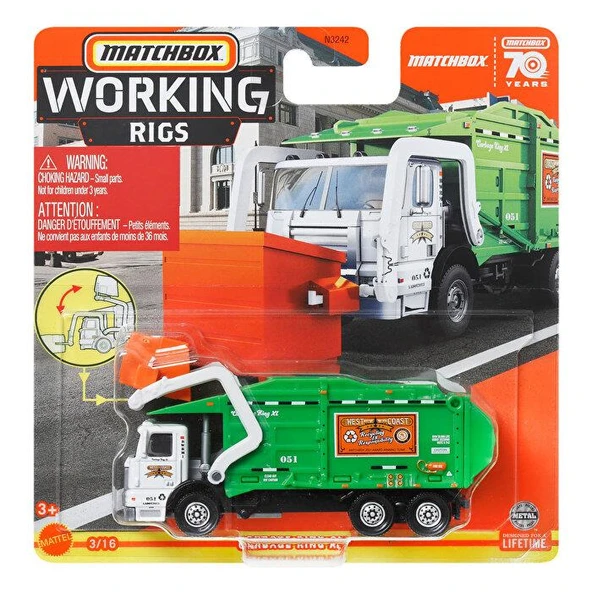 Matchbox İş Makinaları İnternational Workstar Garbage King Xl N3242 HLM90 ürün görseli