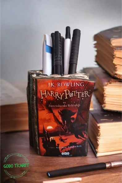 Gobo Harry Potter ve Zümrüdüanka Yoldaşlığı Kitabı Şeklindeki Kalemlik 10 x 8 cm - 1