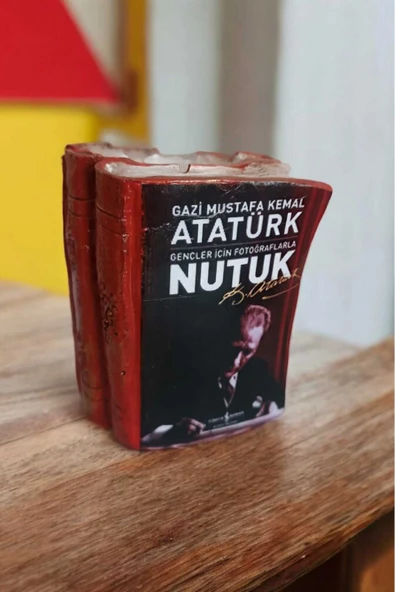 Gobo Atatürk'ün Nutuk Kitabı Şeklinde Kalemlik 10 x 8 cm - 6