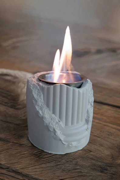Gobo Şık ve Dekoratif Ateş Çukuru Beyaz - 1