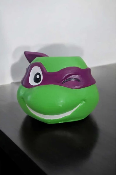 Gobo Ninja Kaplumbağa Şeklindeki Kalemlik Farklı Karakterler 7x10 cm - 6