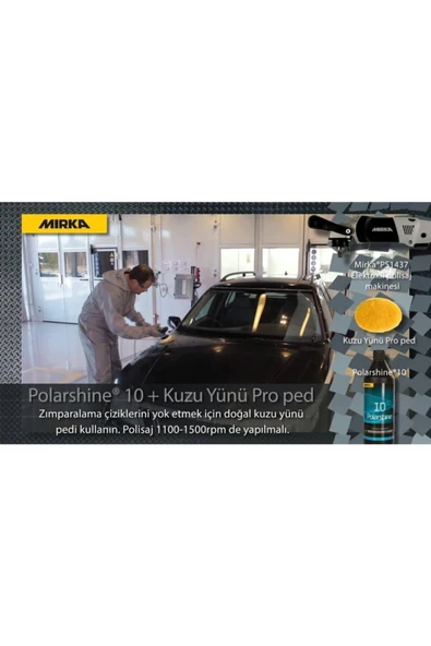 MİRKA Polarshine 10 Polisaj Çizik Giderici Pasta 1 Lt - 2