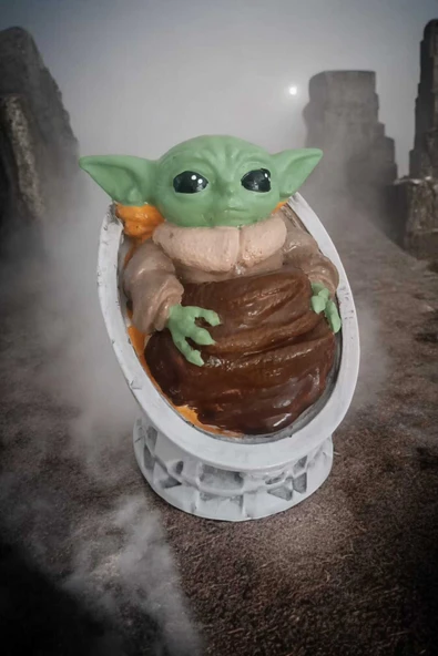 Gobo Bebek Yoda Dekoratif Figür Obje 8x10 cm - 1
