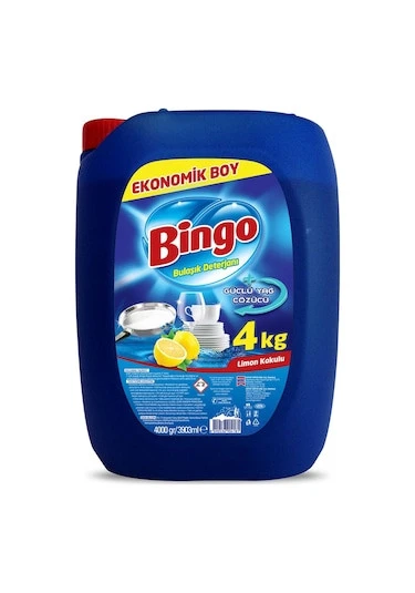 Bingo Limon Bulaşık Deterjanı Sıvı 4 kg